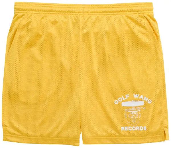 GOLF WANG Golf Wang Records Mesh Shorts 'Yellow'