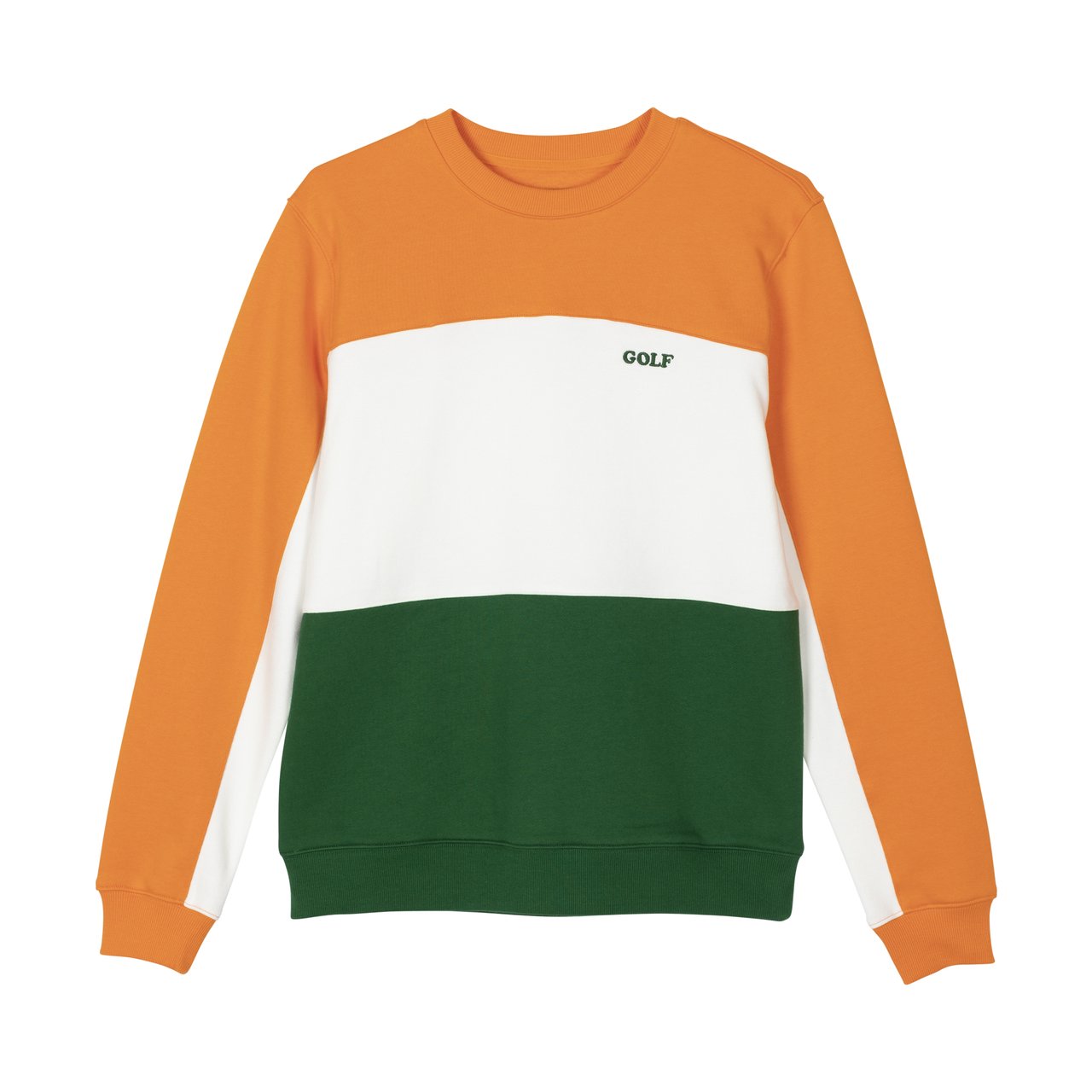 GOLF PANELLED FLEECE CREWNECK