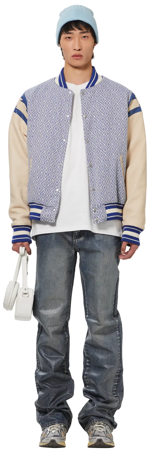 GOLF WANG Cable Knit Beanie 'Light Blue'
