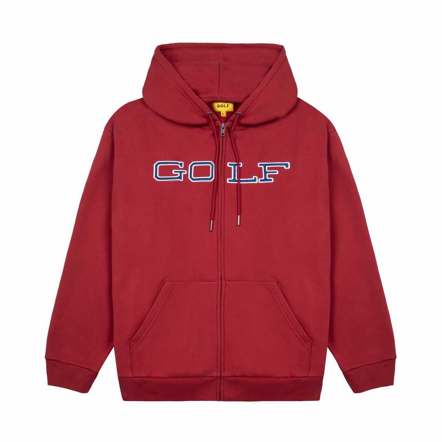 Maroon Full Zip Up Golf Wang Hoodie