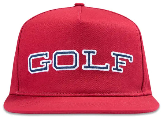 GOLF WANG State 5 Panel Hat 'Dark Red'
