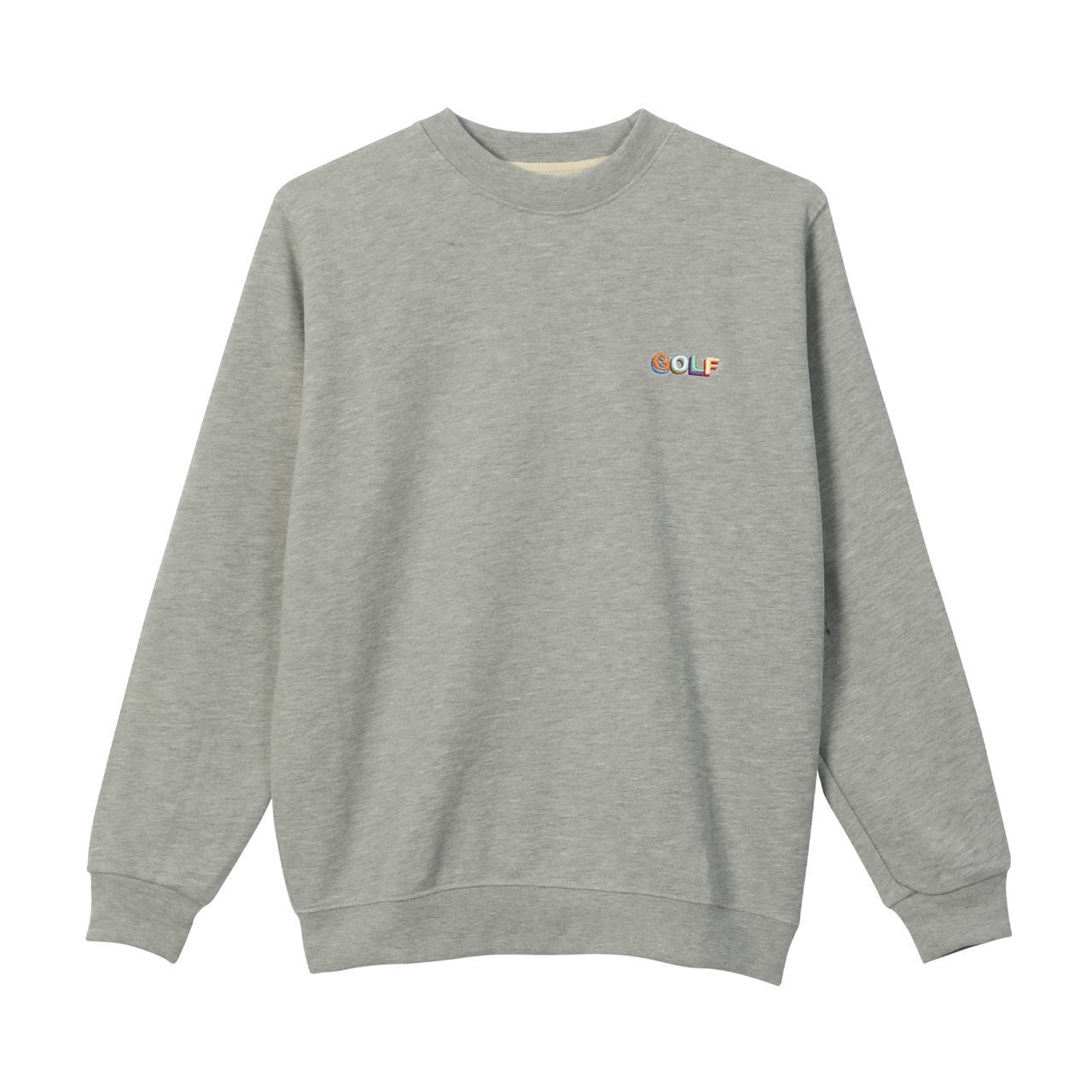 GOLF MULTI COLOR 3D MINI LOGO GREY CREWNECK