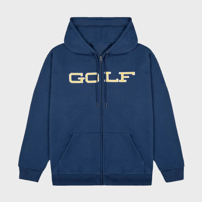 Blue Full Zip Up Golf Wang Hoodie