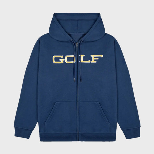 Blue Full Zip Up Golf Wang Hoodie