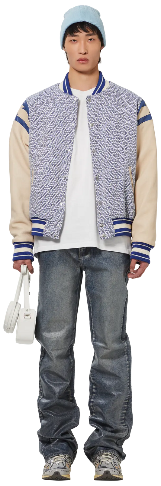 GOLF WANG Cable Knit Beanie 'Light Blue'